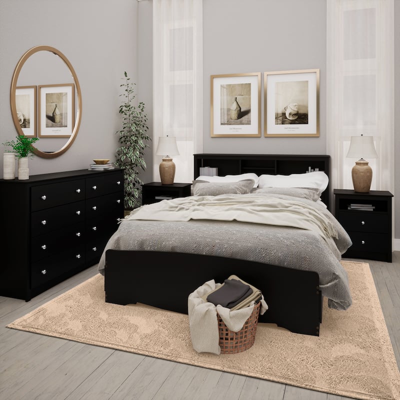 Prepac Sonoma 8 Drawer Double Dresser for Bedroom, Wide Chest of Drawers, Traditional Bedroom Furniture