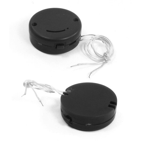 2Pcs CR2032 CR2035 Coin Button Cell Battery Holder on/off Switch Black