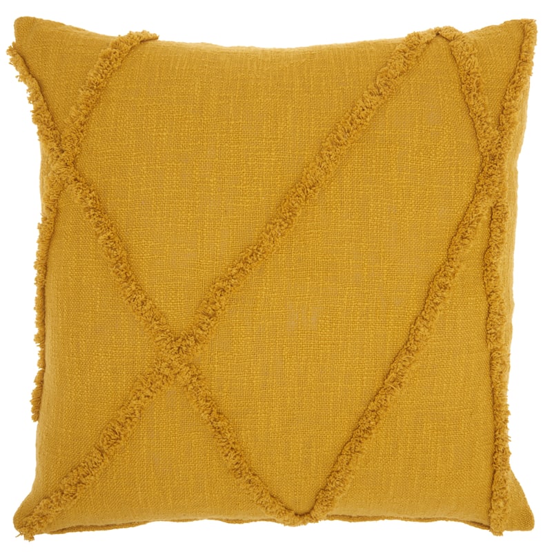 Mina Victory Distressed Diamond Boho Throw Pillow
