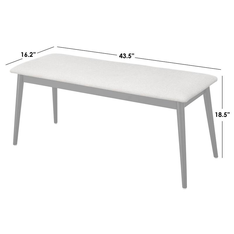Lifestorey Whitney 6-piece Cane Dining Set with Bench