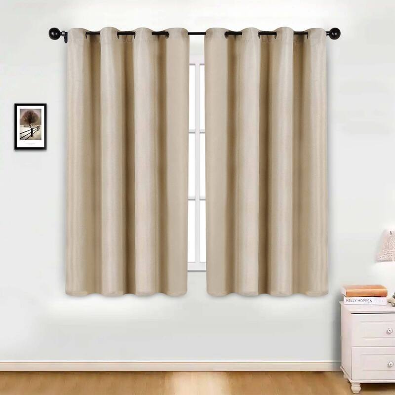 Superior Jaxon Washable Room Darkening Curtains, Set of 2 Panels