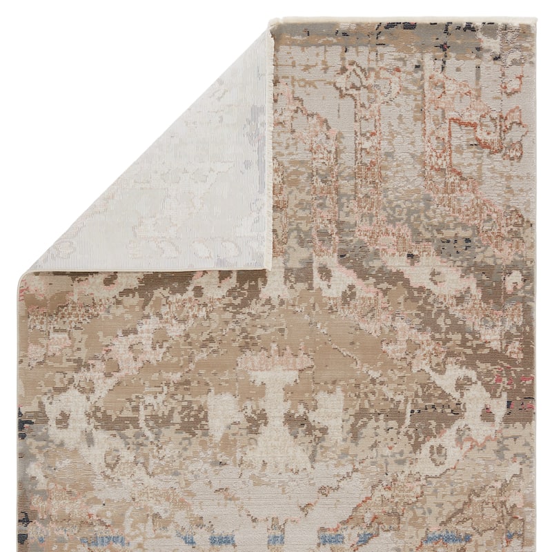 Nikki Chu Yarden Medallion Tan/ Grey Area Rug