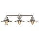 preview thumbnail 4 of 12, Atlas Lighting English Pub 1/2/3-Light Industrial Style Metal Bathroom Vanity Light 3-Light - Brushed Nickel