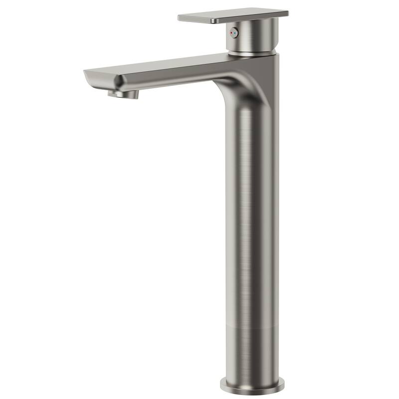12" Height Bathroom Faucet, Single Handle Single Hole Sink Faucet Matte Black Spot Resistant