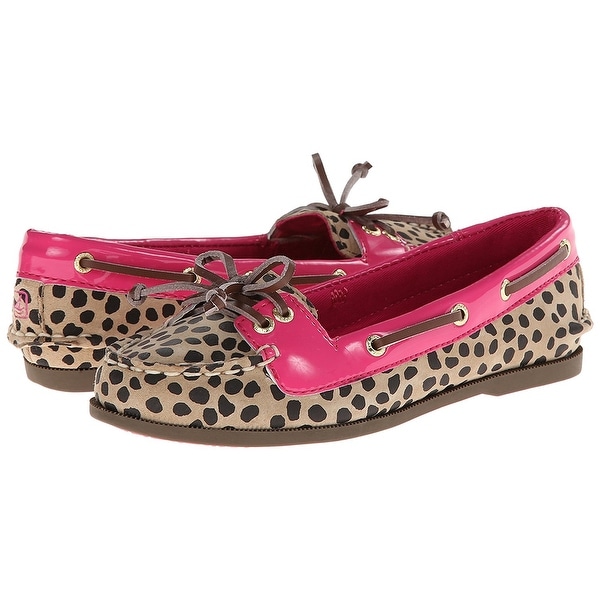 sperry leopard flats