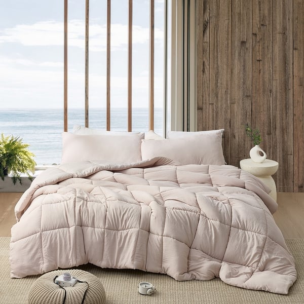 Beachfront Avenue - Coma Inducer® Oversized Cooling Comforter Set - Gray Taupe - Queen