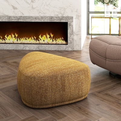 Pebble 44" Rounded Triangle Cocktail Ottoman