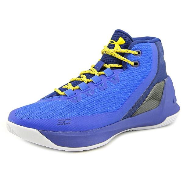 Shop Under Armour Gs Curry 3 Youth Round Toe Synthetic Blue