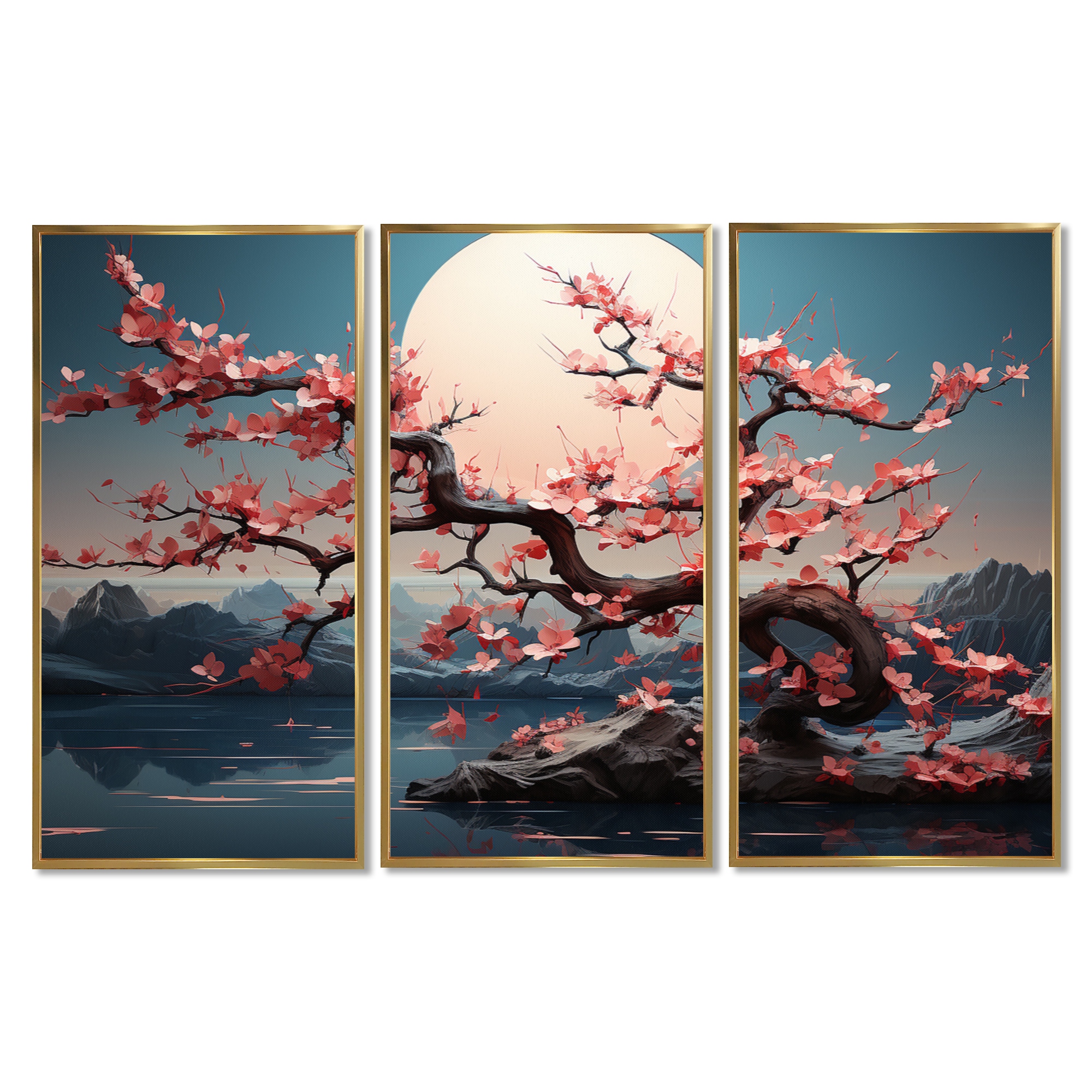 SAKURA Jocelyn Cheng アート3点セット Designart-