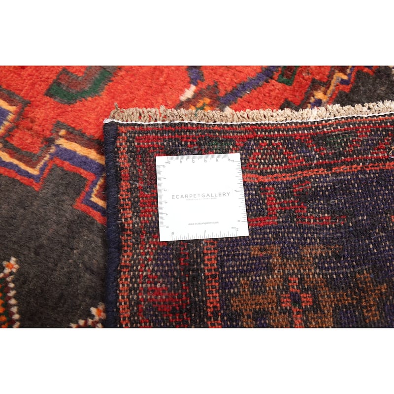 ECARPETGALLERY Hand-knotted Andelz Red Wool Rug - 4'9 x 6'7