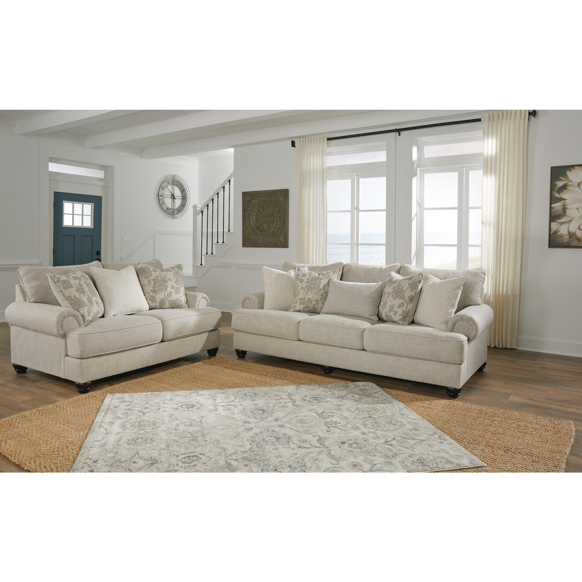 Signature Design by Ashley Asanti Beige 2-Piece Upholstery Package - 98"W x 44"D x 40"H