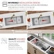 preview thumbnail 5 of 12, STYLISH 42 inch Stainless Steel 16G 70/30 Double Bowl Workstation Kitchen Sink - 42" x 19" x 10"