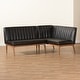 preview thumbnail 9 of 16, Daymond Mid-Century Modern 2-Piece Dining Nook Banquette Set