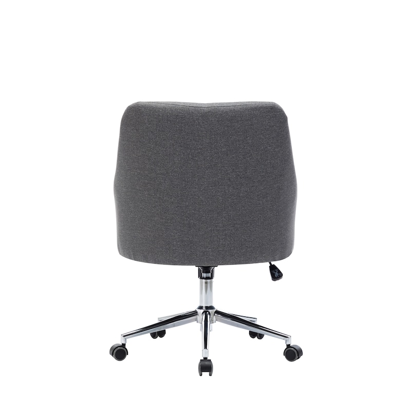 Porthos Home Kian Swivel Home Office Desk Chair, Linen Upholstery