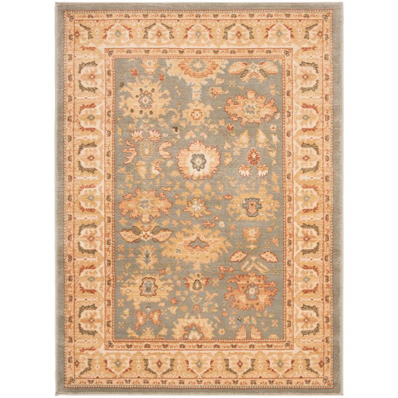 SAFAVIEH Heirloom Tamra Traditional Oriental Rug - 4' x 5'7" - Blue/Creme