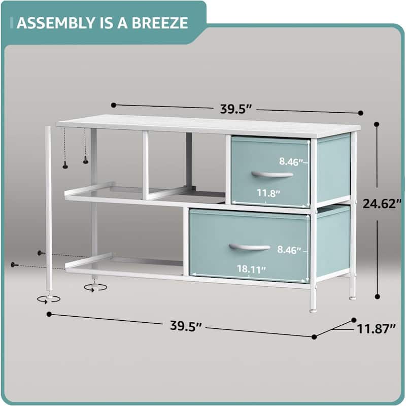 Dresser w/ 5 Drawers Furniture Storage Chest for Home, Bedroom