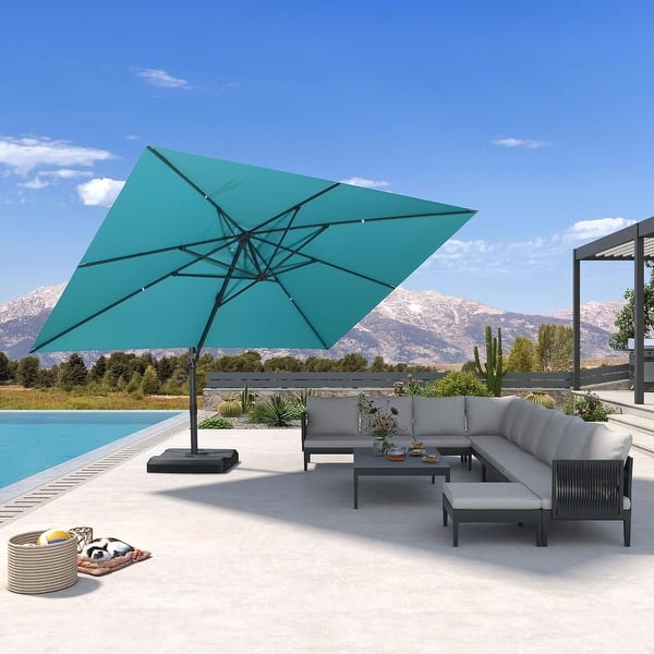 backyard creations 11 offset patio umbrella Garden Winds Custom Fit Replacement Canopy Top Cover Compatible with The Backyard Creations UMB-952371 10' x 13' Offset Patio Umbrella