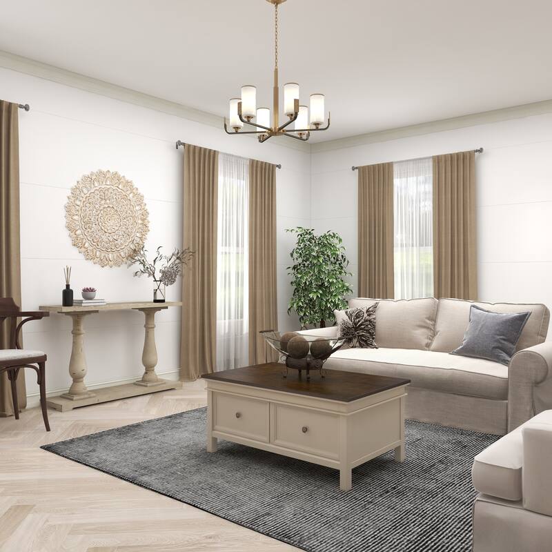 Clear Tempered Glass Kitchen Serving Bowl with Brown Metal Scroll Base