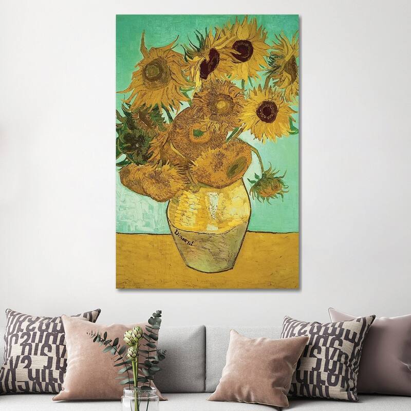 iCanvas "Sunflowers (Third Version), 1888" by Vincent van Gogh Canvas Print
