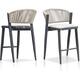 Option Counter Height-Scallop Cushion