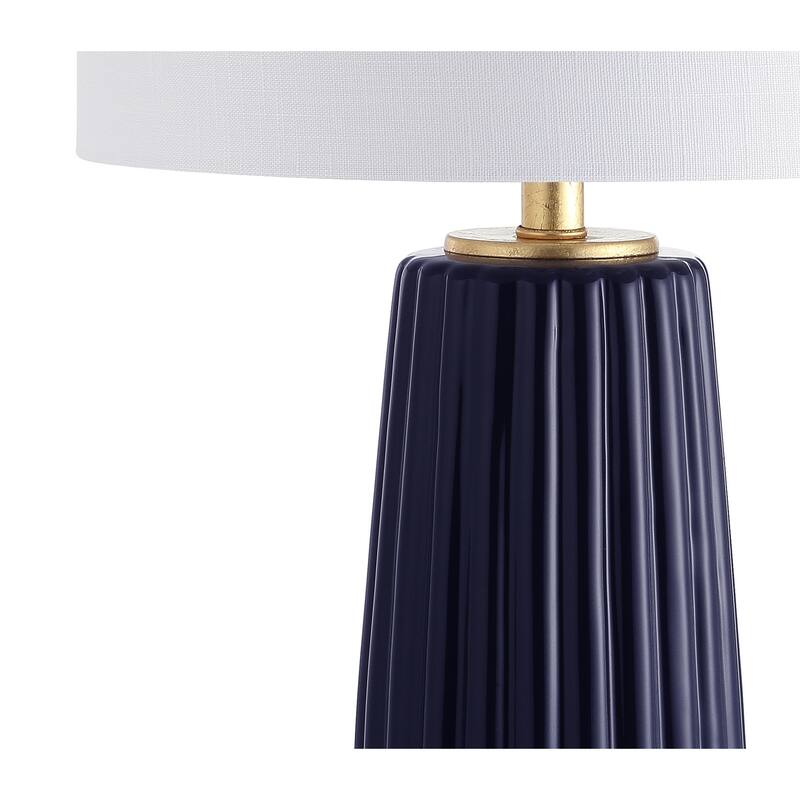 May 28.5" Ceramic LED Table Lamp, Navy by JONATHAN Y