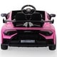 preview thumbnail 6 of 10, Pink Lamborghini 24V Kid Electric Car, Battery Powered Sports Car w Remote Control, LED Lights, Music, USB, Drifting