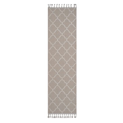 LOOM & LUXE Collection Ivory/Trellis Indoor/Outdoor Area Rug