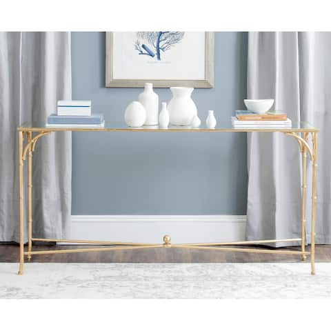 SAFAVIEH Maurice Gold Console Table - 63" x 16" x 32"