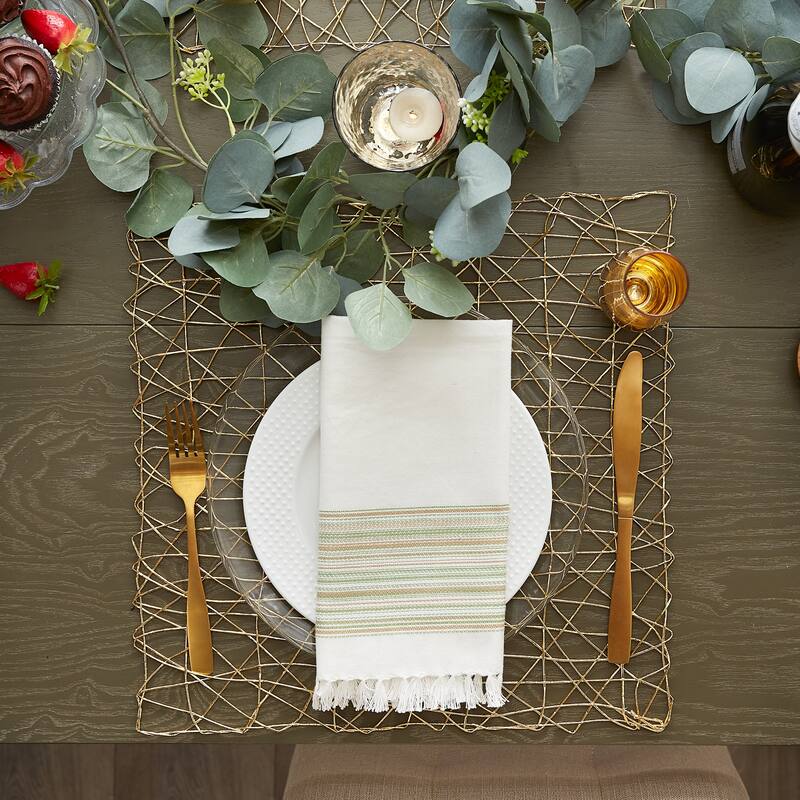 Design Imports Woven Paper Kitchen Placemat Set (Set of 6)