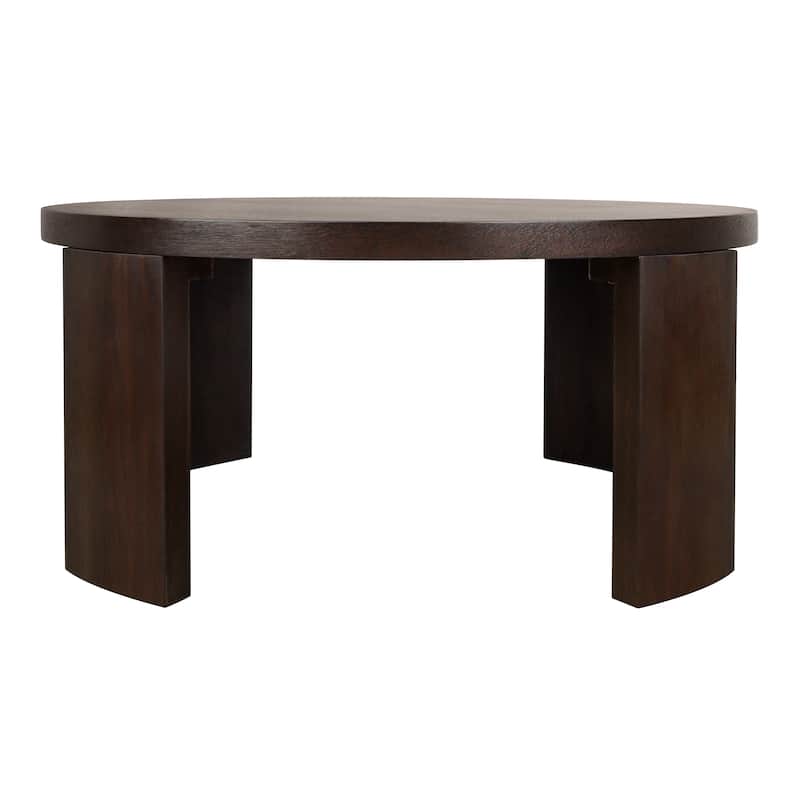 NPD Furniture Londyn 36" Round Coffee Table - Dark Brown