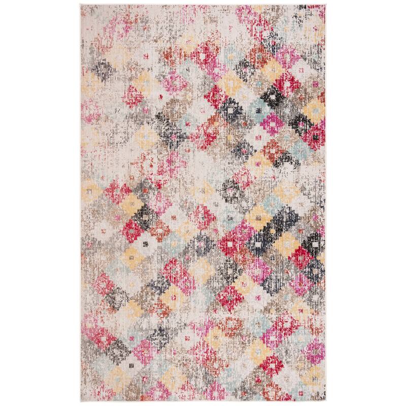 SAFAVIEH Montage Reike Boho Indoor/ Outdoor Waterproof Patio Backyard Rug