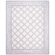 preview thumbnail 93 of 105, SAFAVIEH Handmade Chelsea Kimber Trellis French Country Wool Rug 6' x 9' - Ivory/Light Blue - Rectangle