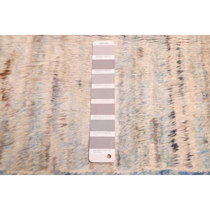 ECARPETGALLERY Hand-knotted Pak Finest Marrakesh Grey Wool Rug - 9'3 x 11'7