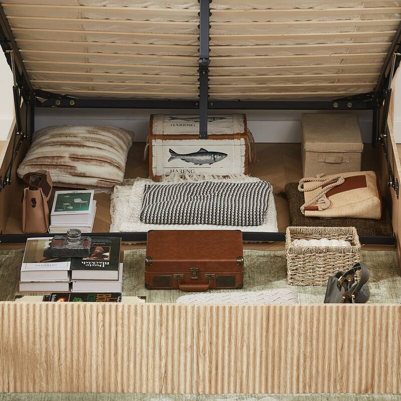 Queen Size Lift Up Storage Bed Frame