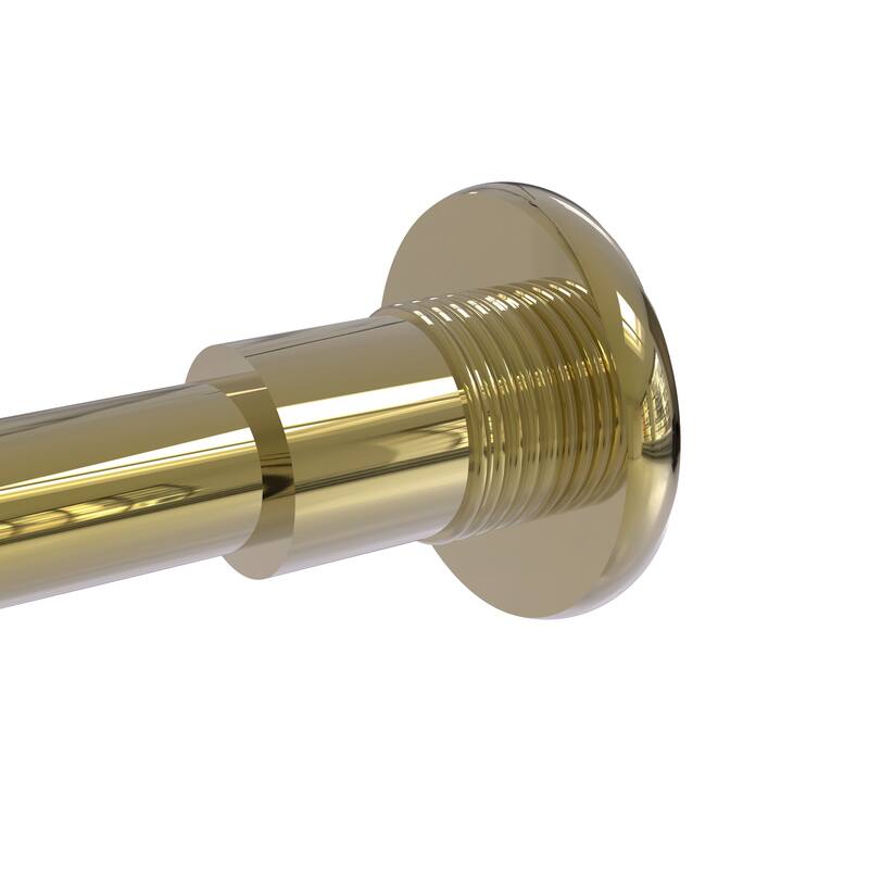 Shower Curtain Rod Brackets - Unlacquered Brass
