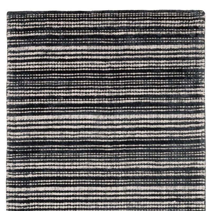 HomeRoots Striped Industrial Rectangle Area Rug