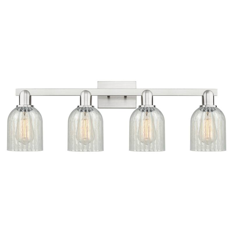 Innovations Lighting Endless Possibilities Arcadia - Caledonia - 4 Light 32" Bath Vanity Light - Mouchette/Brushed Satin Nickel