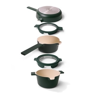 Alva Neat 5-Piece Recycled Aluminum Nonstick Cookware Set, PFAS Free