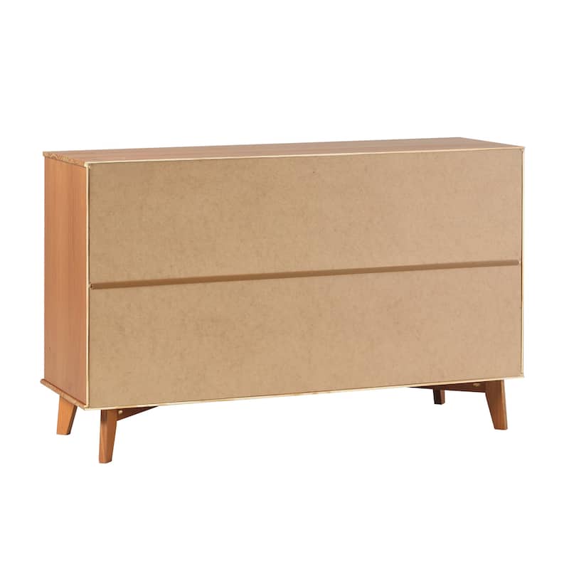 Middlebrook Modern Solid Wood 6-Drawer Dresser with Metal Handles