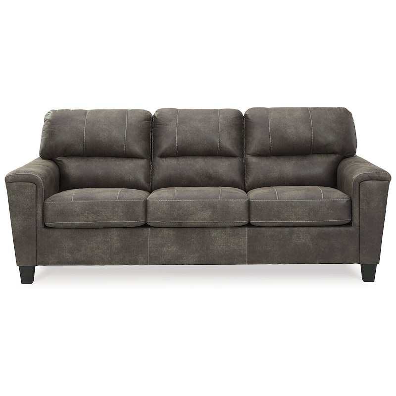 Signature Design by Ashley Navi Gray 2-Piece Upholstery Package - 89"W x 38"D x 39"H