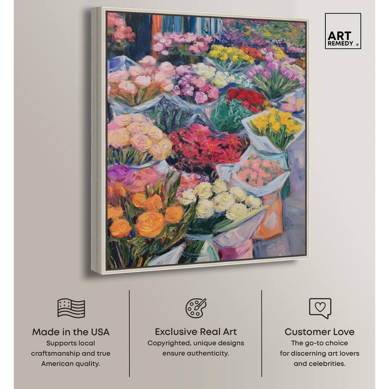 Market Blooms I Canvas by Art Remedy
