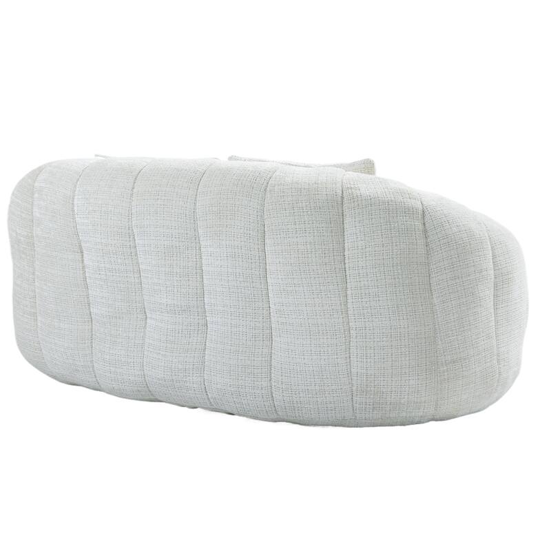 GDFStudio - Laurel Chenille 2-Seater Lazy Sofa with High-Density Foam and Oversized Comfort