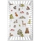 preview thumbnail 1 of 4, Sweet Jojo Designs Woodland Forest Animals Boy Girl Gender Neutral Unisex Fitted Mini Portable Crib Sheet Friends Bear Fox Deer