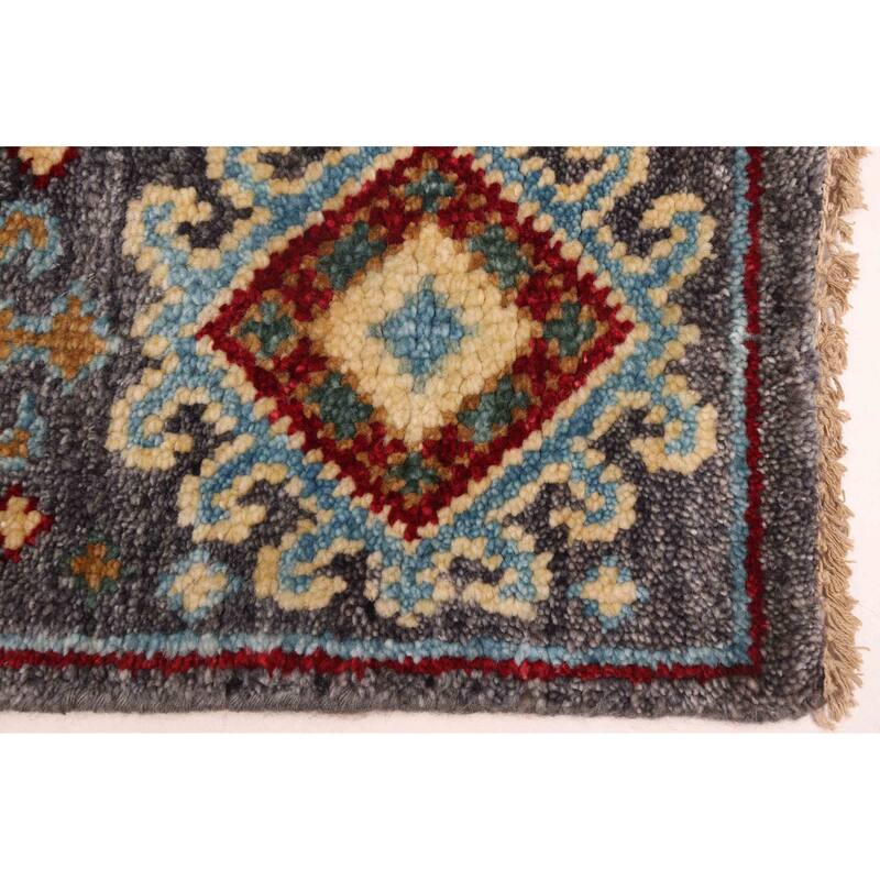 ECARPETGALLERY Hand-knotted Peshawar Ziegler Dark Grey Wool Rug - 5'9 x 7'10