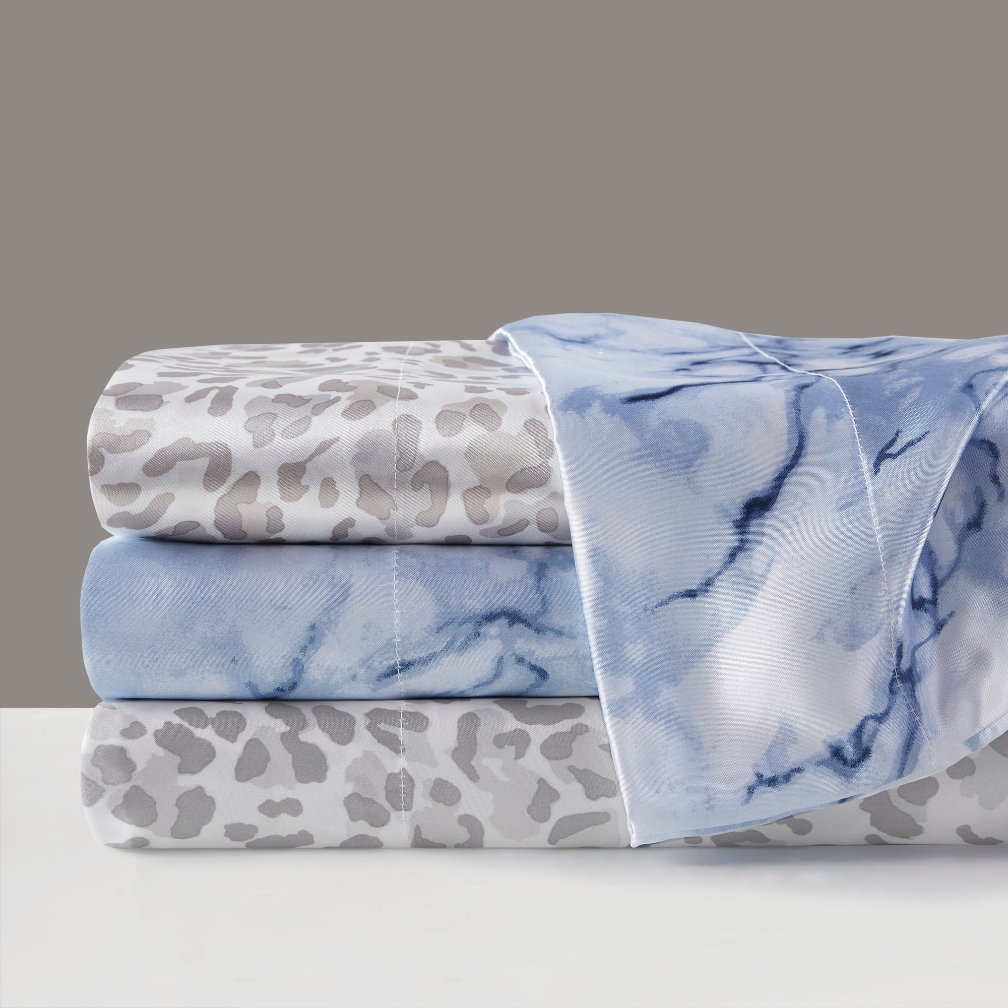 Madison Park Essentials Printed Satin Sheet Set
