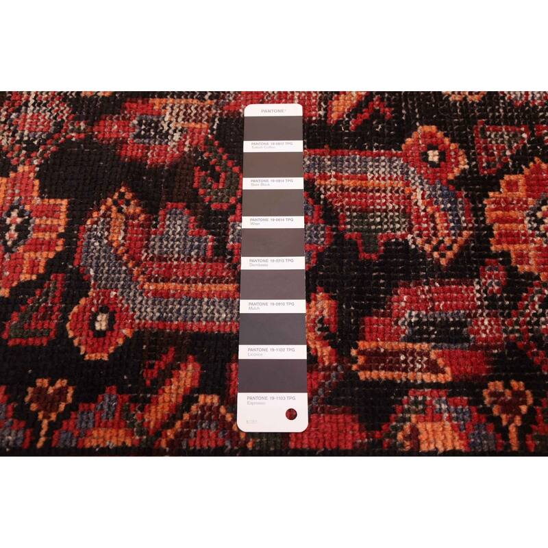 ECARPETGALLERY Hand-knotted Andelz Black Wool Rug - 3'11 x 7'4