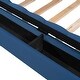 preview thumbnail 15 of 16, Queen Size Platform Bed with Storage Space on both Sides and Footboard