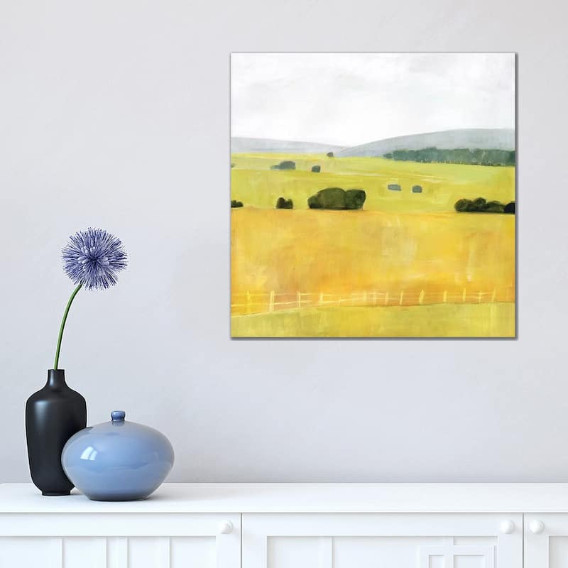 iCanvas "Soft Fieldscape I" by Victoria Borges Canvas Print - 18x18x1.5