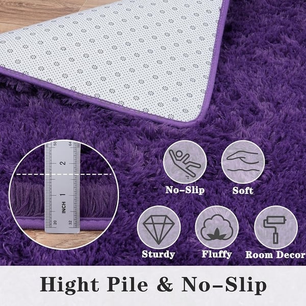 dimension image slide 1 of 6, Large Shaggy Home Decor Carpets Fluffy Area Rugs for Living Room Bedroom