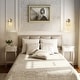 preview thumbnail 4 of 5, 1-light bedroom light brass mounted light metal wall light